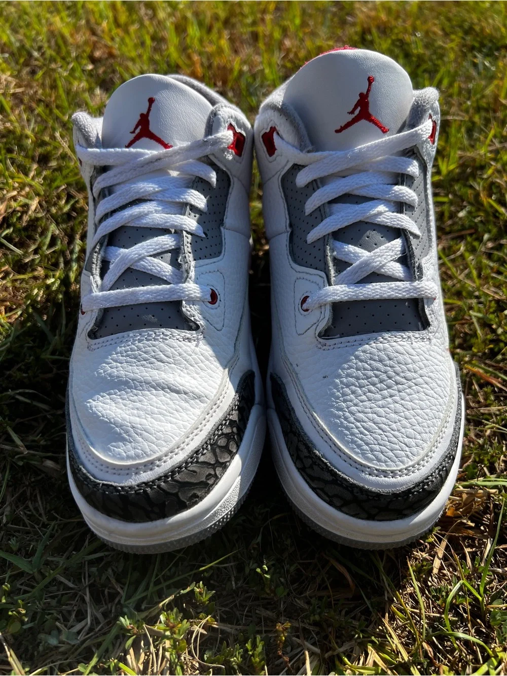 CLEAN Air Jordan 3 size 3 Fire Red 2022 Retro Kids shoes
